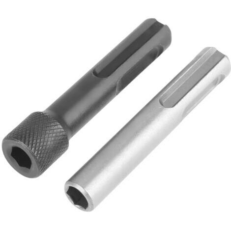 2 adaptateurs de douille porte-embouts de tournevis SDS magnétiques portables à tige hexagonale de 1/4" (1/5)