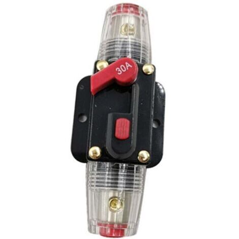 Auto-disjoncteur de réinitialisation (Taille : 30A) de l'inverseur de fusibles pour la voiture Marine système de bateau de protection-12V-24V (1/4)