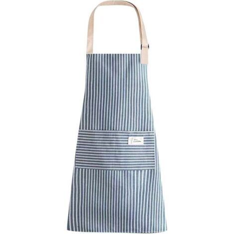 Tabliers de cuisine de chef, tablier ajustable avec poche, tablier de cuisine, tablier imperméable pour cuisiner, faire la cuisine, jardiner (1/4)