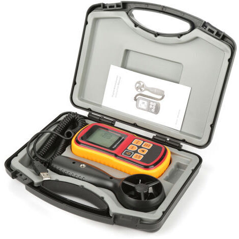Anémomètre numérique portable LCD GM8901, testeur de vitesse du vent et de température (1/5)