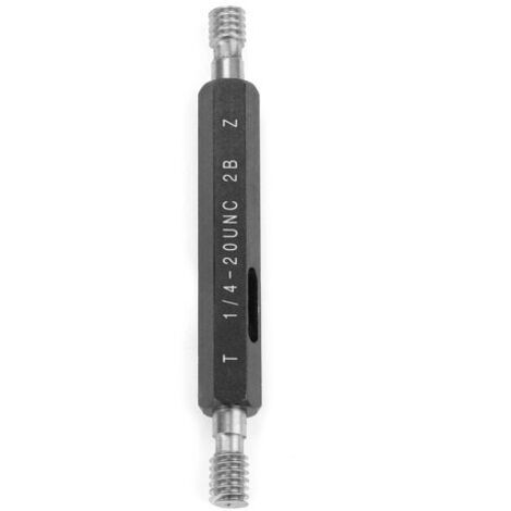 Calibre à mercure en acier, filetage de haute qualité, norme 2B, unités américaines 1/4-20UNC (1/5)