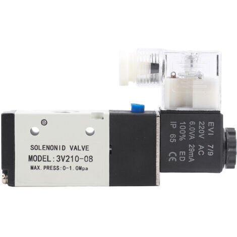 1 électrovanne pneumatique 3 voies 2 positions type G1/4 0,15 - -0,8 MPa (AC220V) (1/5)