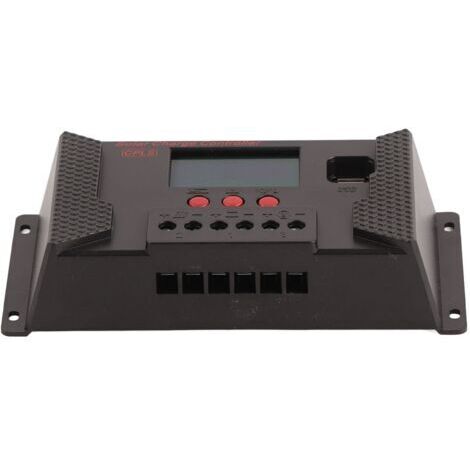 Contrôleur solaire PWM 12V/24V à adaptation automatique, écran LCD, port USB, régulateur solaire 40A (1/5)
