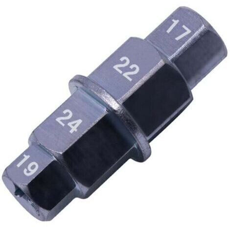 (Noir) Outils mécaniques essieu avant de moto, clé d'essieu, clé d'essieu de moto, douille spéciale moto, arbre hexagonal, essieu de moto, essieu avant (1/4)