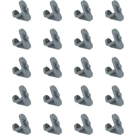 Lot de 20 clips génériques pour étagère de réfrigérateur pour améliorer l'espace de rangement de la cuisine, accessoires de réfrigérateur commerciaux (1/4)