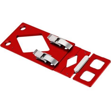 Rails de guidage universels à 90 ° - Plaque de base renforcée - Compatibilité parfaite pour les projets de travail du bois - Rails de guidage d'angle pour outils électriques (1/4)