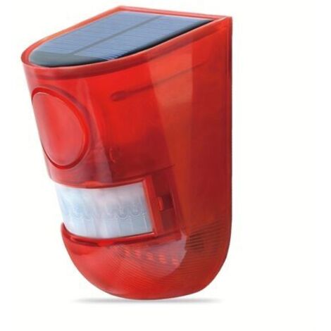 Alarme Solaire Extérieure avec Sirène 129dB – Strobe LED 6 Luminaires, Batterie Rechargeable, Sécurité pour Maison, Villa, Ferme ou Poulailler (1/5)