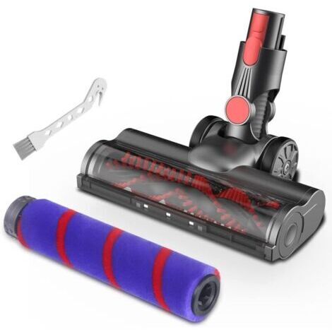 Brosse Compatible avec Dyson V7 V8 V10 V11 Aspirateurs, Brosse Turbo et Soft Roller Rechangeables pour Moquettes et Sols Durs (1/4)