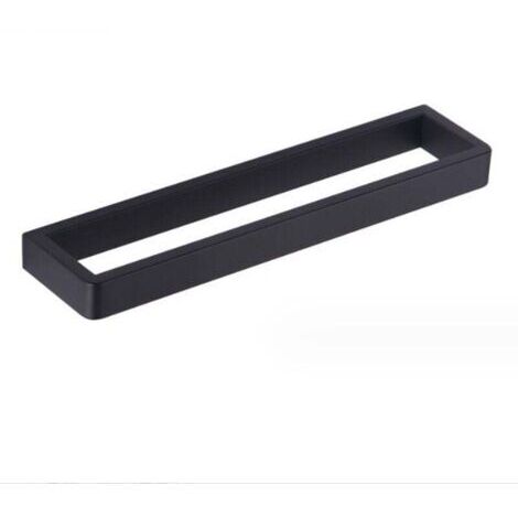 Porte-Serviettes de Salle de Bain Anneau Porte-Serviettes Noir Porte-Serviettes en Acier Inoxydable SUS304 30CM fixé au Mur (1/4)