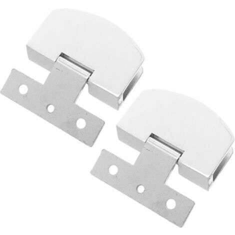 Lot De 2 Charnières Pour Portes En Verre Charnières Pour Armoires En Verre Sans Cadre Pour Portes De Pivotantes Pour En (1/4)