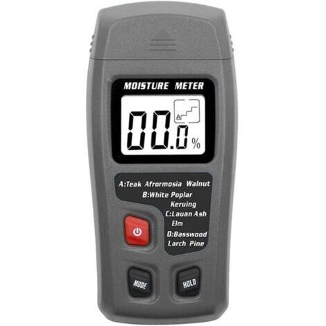 Noir Humidimètre numérique 9 V avec indicateur d'humidité, testeur d'humidité, professionnel hygromètre, bois, humidité, portable, appareil à nouveau (1/4)