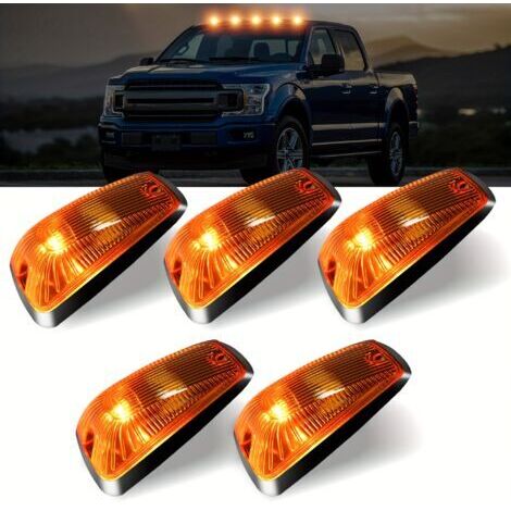 Lot de 5 Feux de Toit LED pour Cabine – Lampes de Marquage Supérieures pour Camionnettes et Véhicules Utilitaires (1/3)