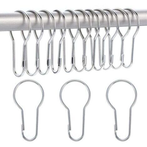 14 Pack Anneaux de Rideau de Douche Crochets Suspendus pour Tri et Organisation (1/4)