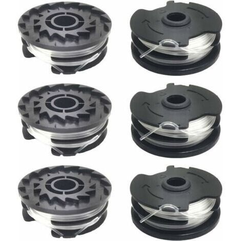 Lot de 6 bobines de fil de rechange pour coupe-bordure LIDL Parkside PRTA 20-Li A1, B2, C3, PRT 550 A1, A3, PRT 300 A1..DEBUNS (1/4)