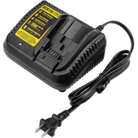 Convient pour chargeur dewalt 18650 chargeur de batterie 3A charge rapide noir et jaune (1/4)
