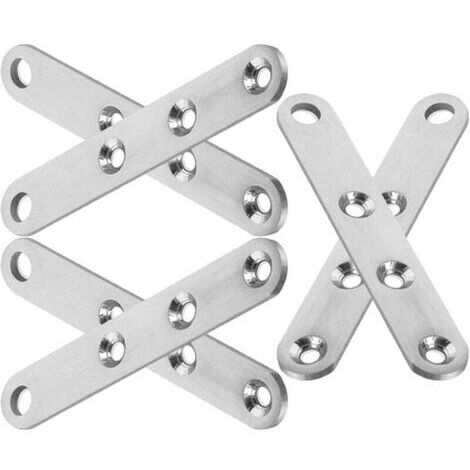 Lot de 6 Charnières Invisibles Pivotantes 360° en Acier Inoxydable Accessoire de Charnière à Broche Haut-Bas pour Porte et Armoire Finition Soignée Petite Taille Installation (1/4)