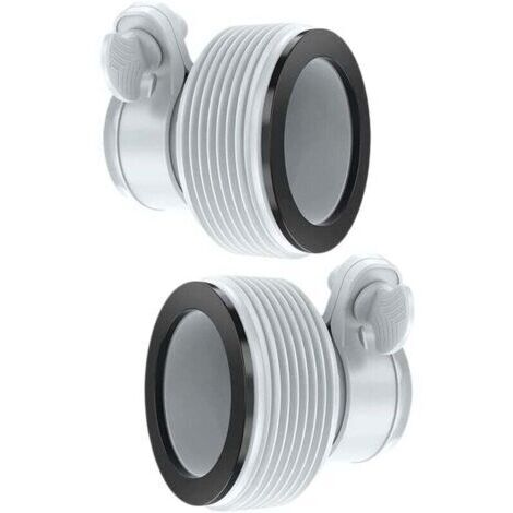 Intex Kit adaptateur de conversion de tuyau B pour tuyau Intex B Pool 3,2 cm à 3,8 cm Pièces de conversion de rechange (1/4)