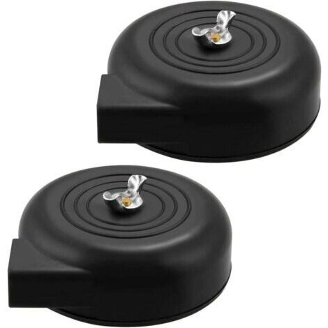 Lot de 2 filtres à air - Filetage 20 mm - Pour compresseur d'air - Noir (1/4)
