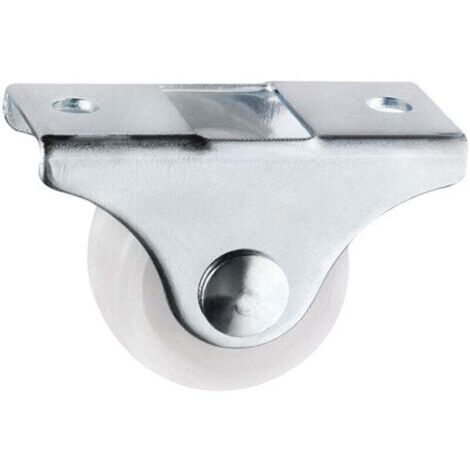 Rouleau de porte de douche, 4 roulettes doubles pour porte de douche Roulettes Coulissantes Porte Roue de Remplacement pour Cabine de Douche pour trou de verre de 14 mm (1/4)