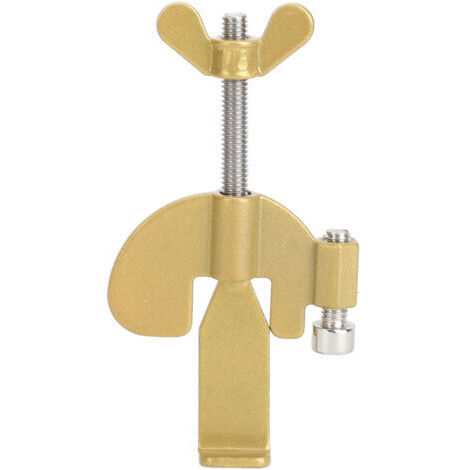 Cadenas portable de sécurité pour porte, en acier inoxydable, facile à utiliser et robuste, idéal pour les voyages, la maison, l'hôtel ou les dortoirs (couleur or). (1/5)