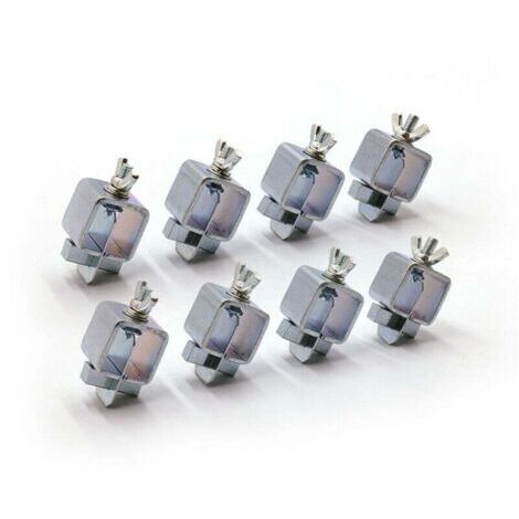 Lot de 8 pinces de soudage bout à bout, pinces pour panneaux, 1 pouce x 1 pouce x 2 pouces pour pince de soudage bord à bord (1/4)
