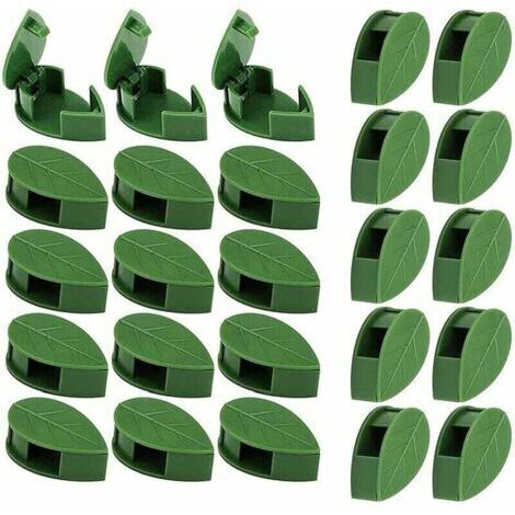Montage Mural d'escalade De Plantes, Clip Fixation Mur Végétal, Support Vignes en Forme Feuille, Clips Montage Mural d'escalade Plantes, pour Clip De Fixation De Plante, Fixation De Fil (1/4)
