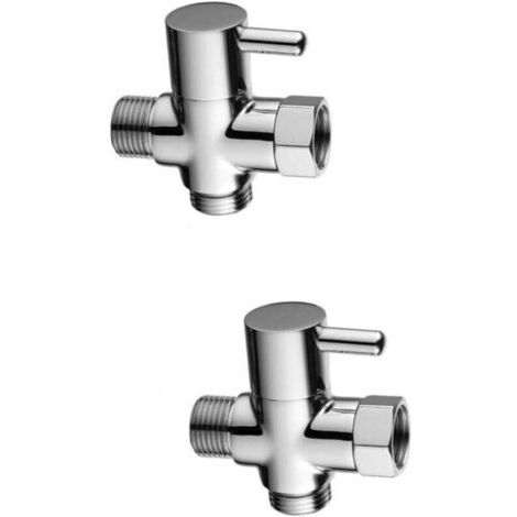 Pièces Raccord de douche 3 voies inverseur accessoire séparateur de douche composant du système de douche inverseur 3 voies séparateur d'eau shunter Connecteur (1/4)