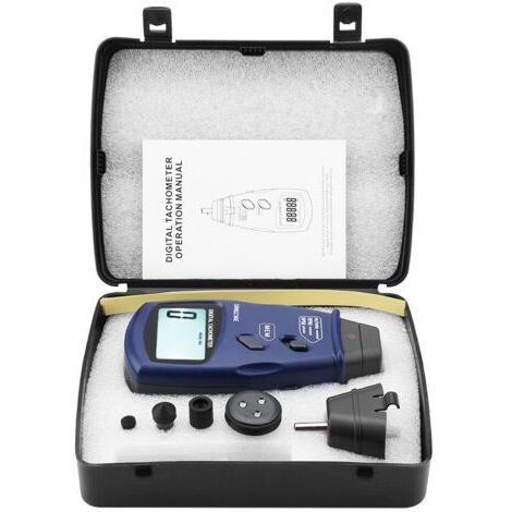 Tachymètre laser/contact SM6236E, 5 chiffres, écran LCD numérique 18 mm, testeur de rotation (1/5)