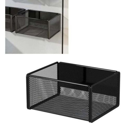 Lot de 2 étagères à épices magnétiques, gain de place, sans perçage, organisateur de réfrigérateur, étagère de cuisine murale (1/4)
