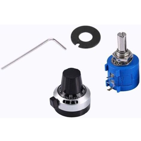 10K Ohm 3590S-2-103L Rotary, Bourns 3590s Potentiomètre D'exactitude Bobiné Pot 10 Tours Bouton (1/4)