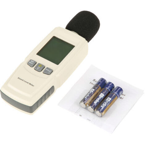 GM1352 Sonomètre numérique portable à écran LCD - Testeur de niveau sonore - Plage de mesure : 30 dB à 130 dB décibels (1/5)