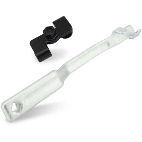 Barre d'outils d'extension de clé,Rallonge de clé à fourche avec adaptateur pour clé à douille 1/2 pouce et clé hexagonale 21 mm (1/4)