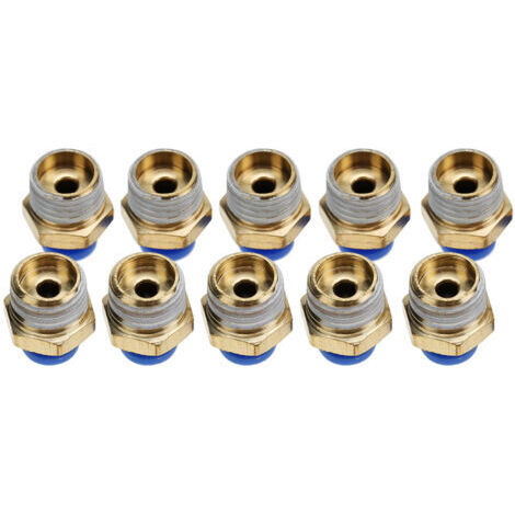 Raccord rapide pneumatique pour tuyau d'air de 4 mm, filetage mâle, connecteur droit à insertion (PC4-2, lot de 10) (1/5)