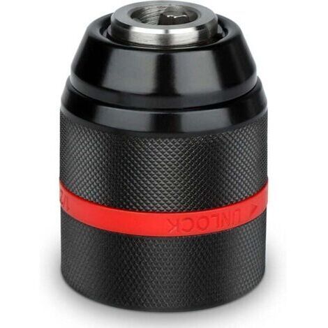 Mandrin de Perceuse,Mandrin Sans Clé, 2-13mm Mandrin à Serrage Rapide 1/2-20UNF Mandrin Autoserrant Perceuse Sans Fil,Mandrin de Forage Auto-Serrant à Changement Rapide (1/4)