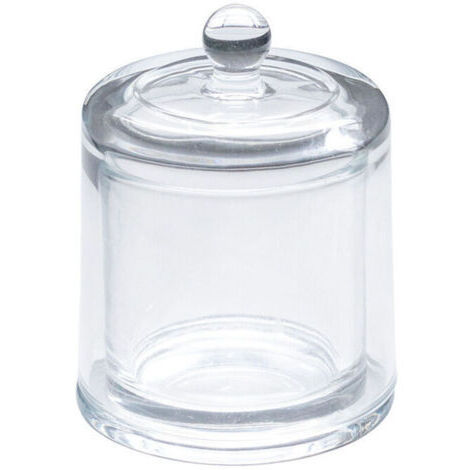 Compactor, Boîte pour Cotons et Cotons-Tiges avec Couvercle, Transparent (1/4)