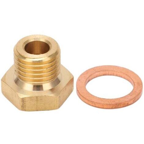 Adaptateur de transmetteur de pression et de température Aramox, filetage 1/8" NPT vers M14 x 1,5 mâle, pièces automobiles universelles pour capteur de température de voiture (1/4)