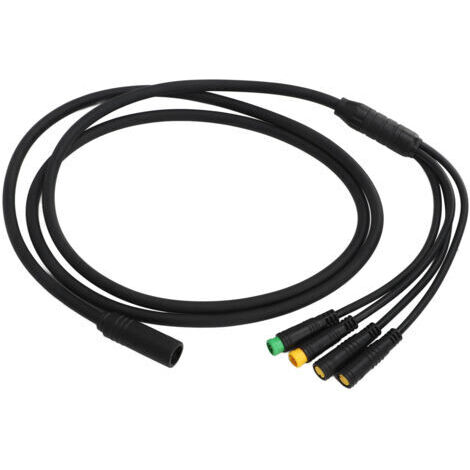 Câble de conversion étanche pour moteur de vélo 1 vers 4, rallonge pour moteur central BAFANG BBS01 BBS02, 1,2 m (3,9 pi) (1/5)