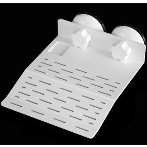 Plate-forme Flottante Île Flottante pour Tortue Reptile avec Ventouses, Aquarium Tank Decor Habitat Ornement pour TortuesTortue, (Blanc) (1/3)