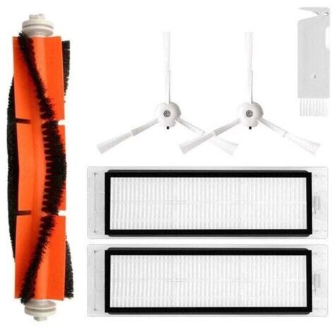 Accessoires pour aspirateur Xiaomi Stone S5 Max S6 MaxV S6 Pure T6 (1 brosse principale non amovible,, 2 filtres, 2 brosses latérales, 1 brosse de nettoyage) (1/4)