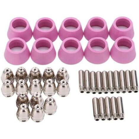 Kit de consommables pour torche de découpe Plasma, pointe de Contact d'électrode, buse en céramique pour AG60/SG5540 pièces (1/3)