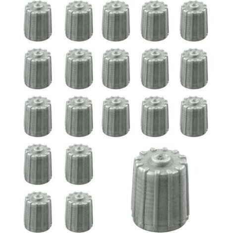 Flaconi 20PCS Bouchon Valve Pneu de Voiture, Bouchon Valve Pneu, Bouchon de Valve GM, Couvercle de Soupape, Cache-Poussière de Pneu de Voiture, Convient Aux Voitures,Camions,Vélos,SUV (1/4)