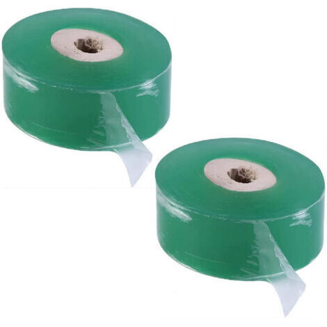 Ruban de greffe de 2 pièces, film de greffe biodégradable Ruban de greffe de barrière d'humidité transparent pour fleurs de plantes d'arbres de pépinière de jardin 100 m x 2 cm-OUYLAF (1/4)