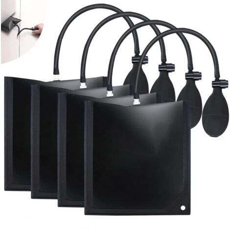 Coussin d'air de levage 4 pcs – Pompe manuelle en caoutchouc polyuréthane – Capacité 220 lb – Pour installations de fenêtres et portes (1/5)