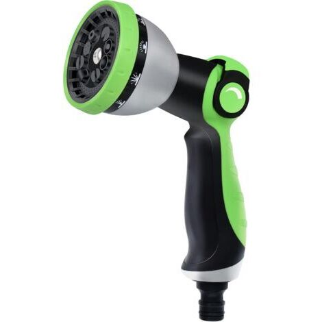 Pistolet Arrosage Jardin Embout Tuyau d'Arrosage,10 Motifs réglables Pistolet Arrosoir,Pistolet d'Arrosage de Pulvérisateur pour Irrigation de Jardin et des Plantes,Répondre à tous vos besoins(vert) (1/5)