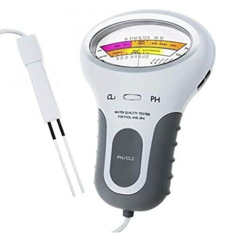 PH & CL2 Test 2 en 1 Électronique SPA Numérique Testeur de Qualité, D'eau Détecteur d'Analyse de Chlore Résiduel Moniteur (1/5)