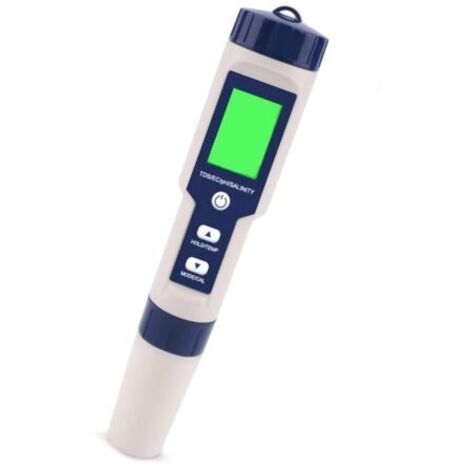 PH-mètre 5 en 1 – Testeur de qualité de l'eau pour piscines, aquariums, culture hydroponique – Sonde titane, étanchéité IP67 (1/5)