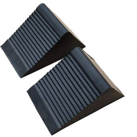 2Pcs Blocs De Coin en Caoutchouc Retenue De Cale De Roue De Retenue De Voiture Amicable (1/5)