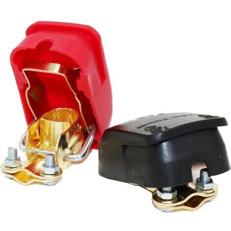 Connecteurs à dégagement Rapide de la Batterie Bornes à connexion Rapide de la Batterie Connecteurs de borne de la Batterie pour Voiture, Camion, Bateau - Rouge et Noir (1/5)