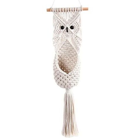 Potter de Fleur Panier Suspendu Plante Crochet, Pot à Fleurs Suspendu, décoration de la Maison Sac en Filet de Pot de Fleurs (1/5)