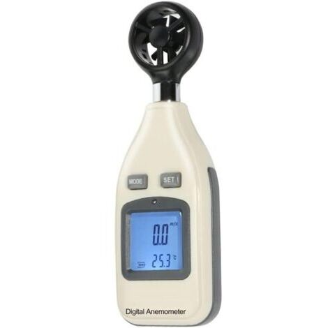 Outil Anémomètre numérique Mini anémomètre Wind Vent Température Température Mesure Vent Vent Speed Compteur pour extérieur Mesure (1/5)